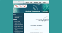 Desktop Screenshot of galmed.eu